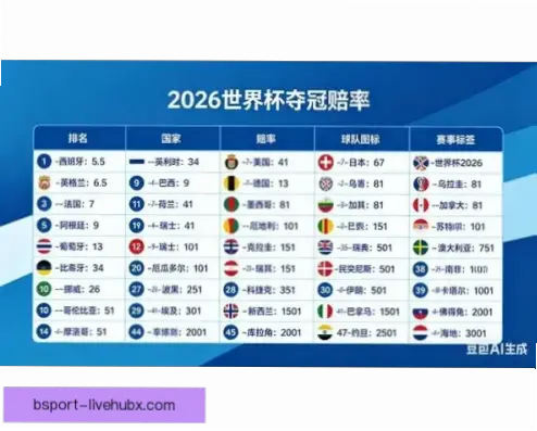 世界杯热门球队赔率与实际表现差距原因